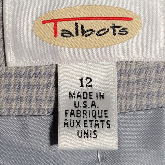Vtg Talbots Blazer 10 Blue Worsted Wool USA NWT Lined 4-Button Career Jacket - Picture 3 of 10
